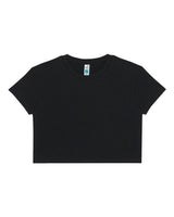 Lane Seven Women's Crop Tee. LS81000 - Black