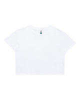Lane Seven Women's Crop Tee. LS81000 - White