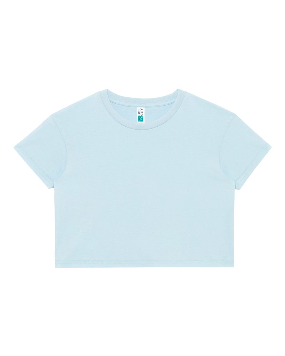Lane Seven Women's Crop Tee. LS81000 - Baby Blue