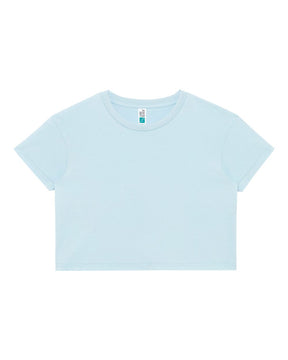 Lane Seven Women's Crop Tee. LS81000 - Baby Blue