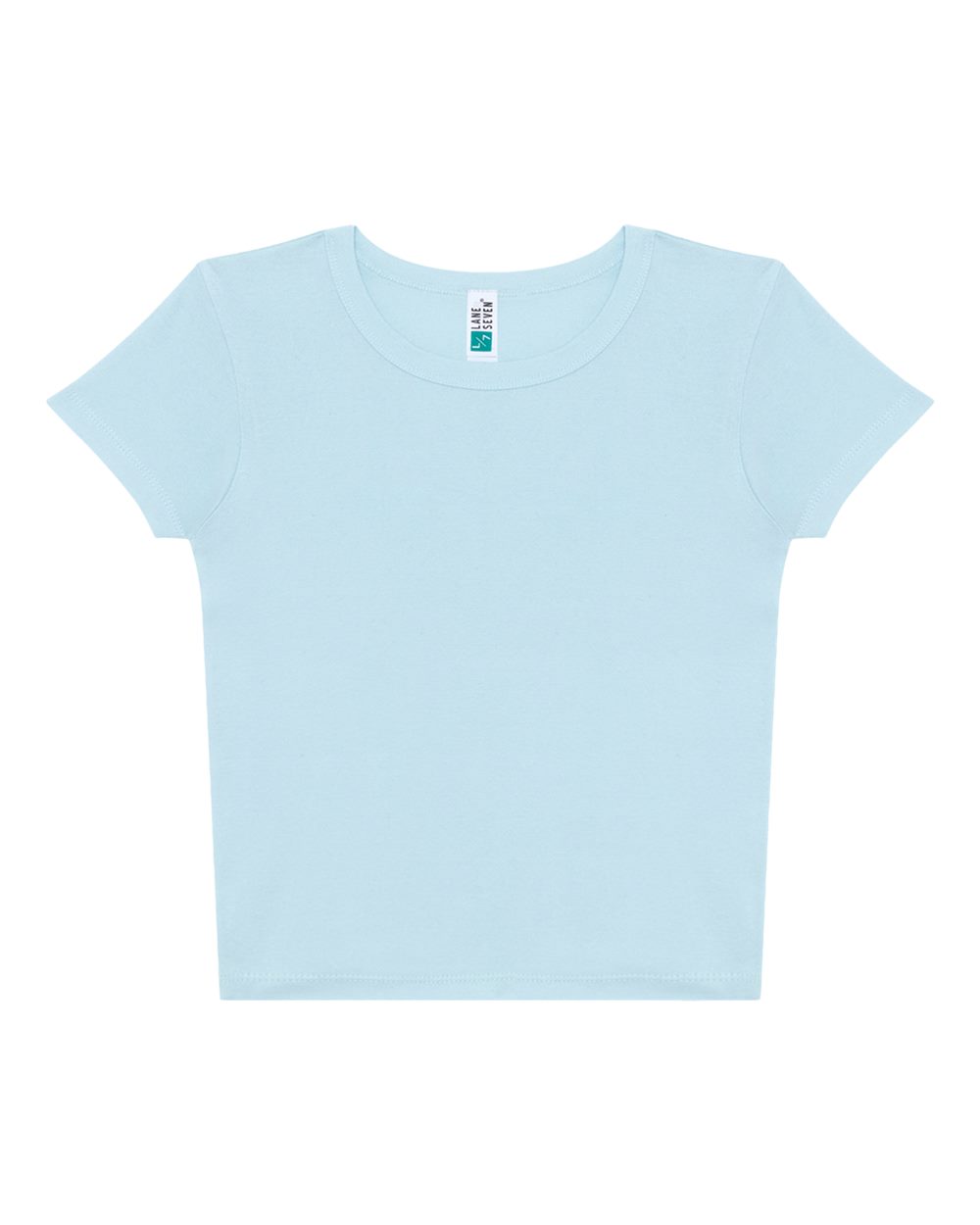 Lane Seven Women's Baby Tee. LS82001 - Baby Blue