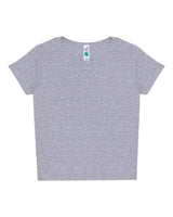 Lane Seven Women's Baby Tee. LS82001 - Heather Grey