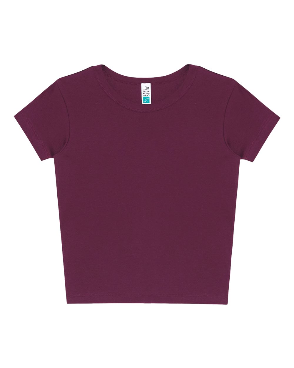 Lane Seven Women's Baby Tee. LS82001 - Mauve Wine
