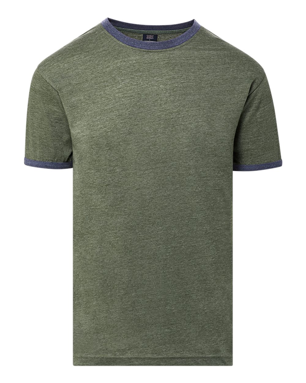 MV Sport Men's Jackie Ringer T-Shirt. 26425 - Vintage Oilve/ Navy Heather