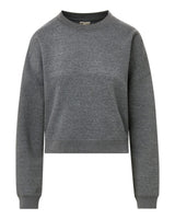 MV Sport Women's Vintage Fleece Crewneck Sweatshirt. W26144 - Charcoal