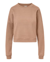 MV Sport Women's Vintage Fleece Crewneck Sweatshirt. W26144 - Praline