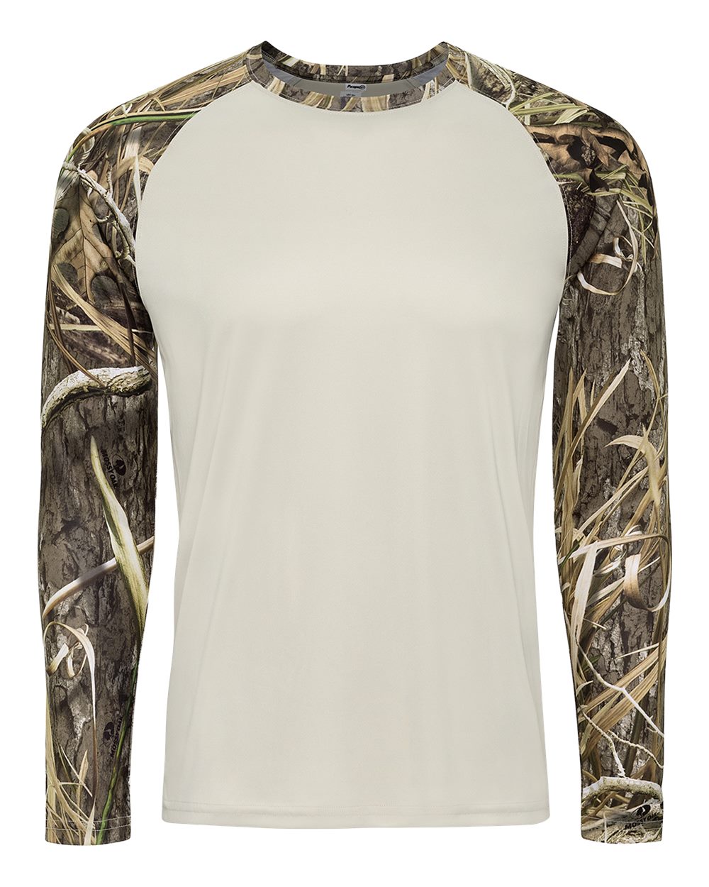 Paragon Men's Jackson Mossy Oak Colorblocked Long Sleeve T-Shirt. 236 - Shadow Grass Habitat