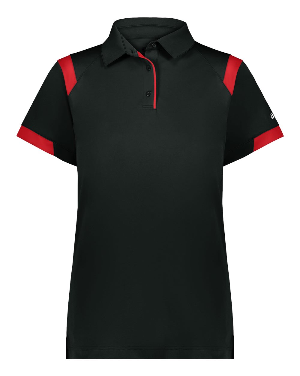 Badger Women's On The Rise Polo. 3351 - Black/ Red