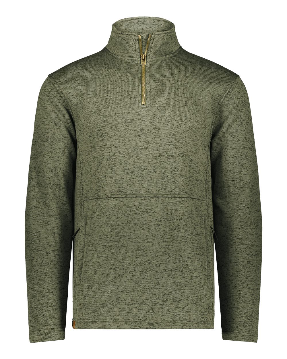 Holloway Men's Eco Revive™ Alpine Sweater Fleece Quarter-Zip Pullover. 223540 - Olive Heather