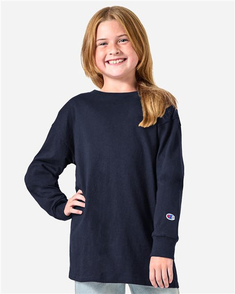Champion Youth Long Sleeve T-Shirt. CH1751