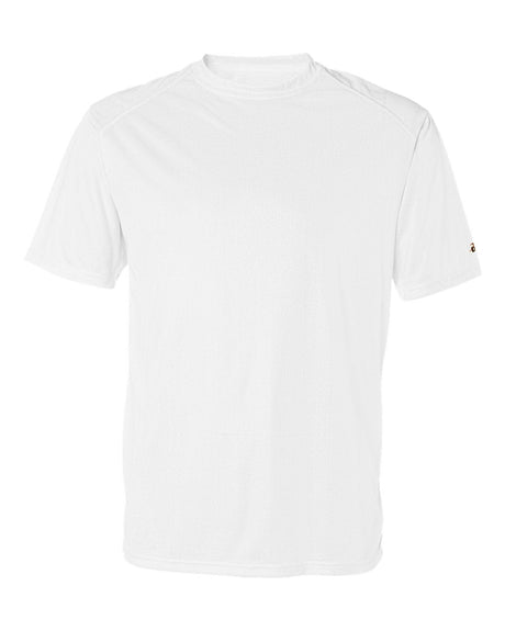 Badger Men's B-Core Sport Shoulders T-Shirt. 4120 - White