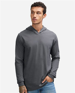 American Apparel Unisex Sueded Long Sleeve Hooded Tee. 5345