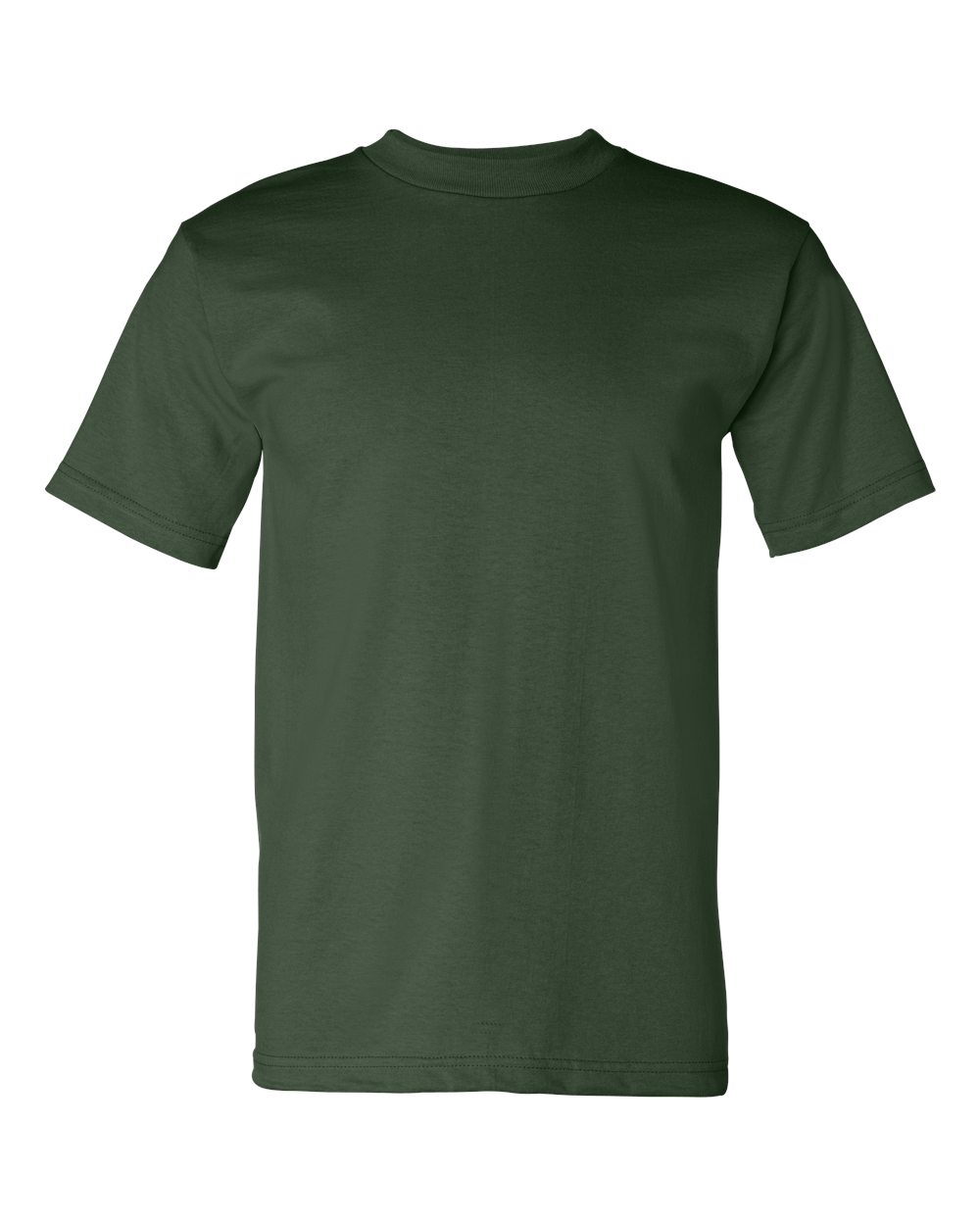 Bayside Unisex USA-Made Heavyweight T-Shirt. 5100 - Forest Green
