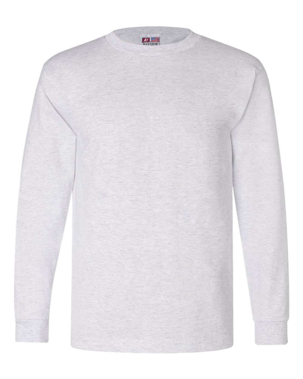 Bayside Unisex USA-Made Long Sleeve T-Shirt. 6100 - Ash