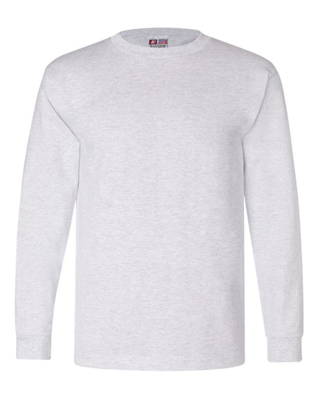 Bayside Unisex USA-Made Long Sleeve T-Shirt. 6100 - Ash