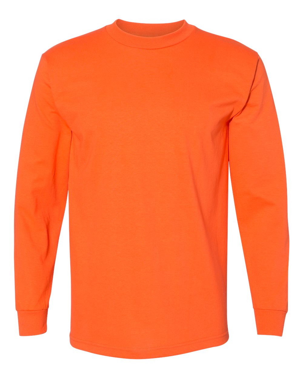 Bayside Unisex USA-Made Long Sleeve T-Shirt. 6100 - Orange