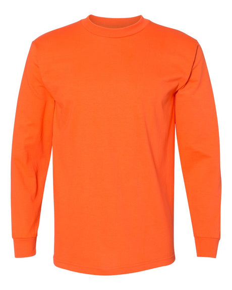 Bayside Unisex USA-Made Long Sleeve T-Shirt. 6100 - Orange