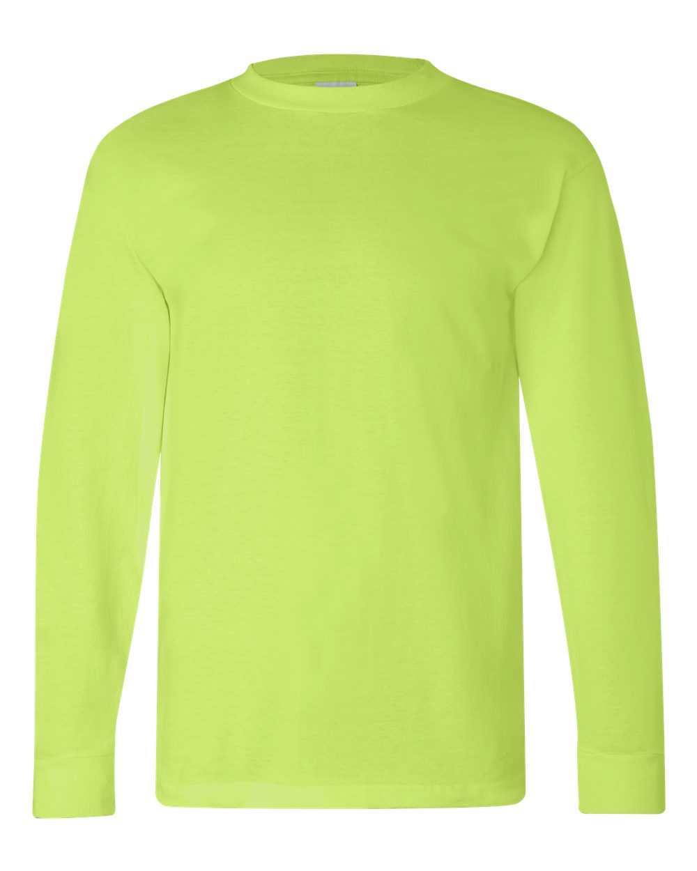 Bayside Unisex USA-Made Long Sleeve T-Shirt. 6100 - Lime Green