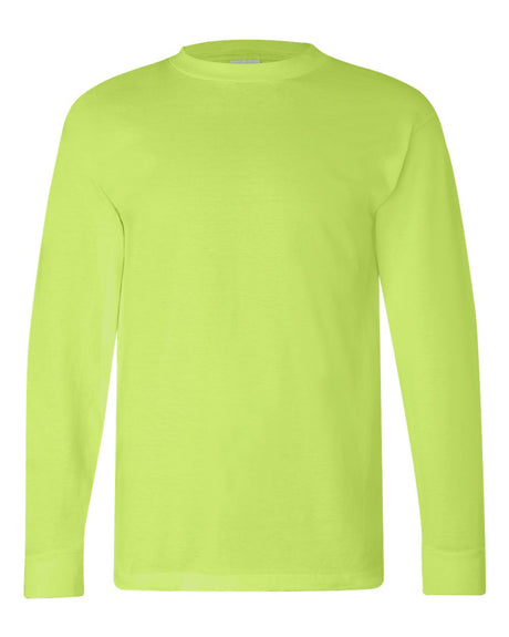 Bayside Unisex USA-Made Long Sleeve T-Shirt. 6100 - Lime Green