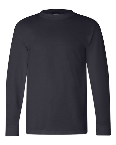 Bayside Unisex USA-Made Long Sleeve T-Shirt. 6100 - Navy