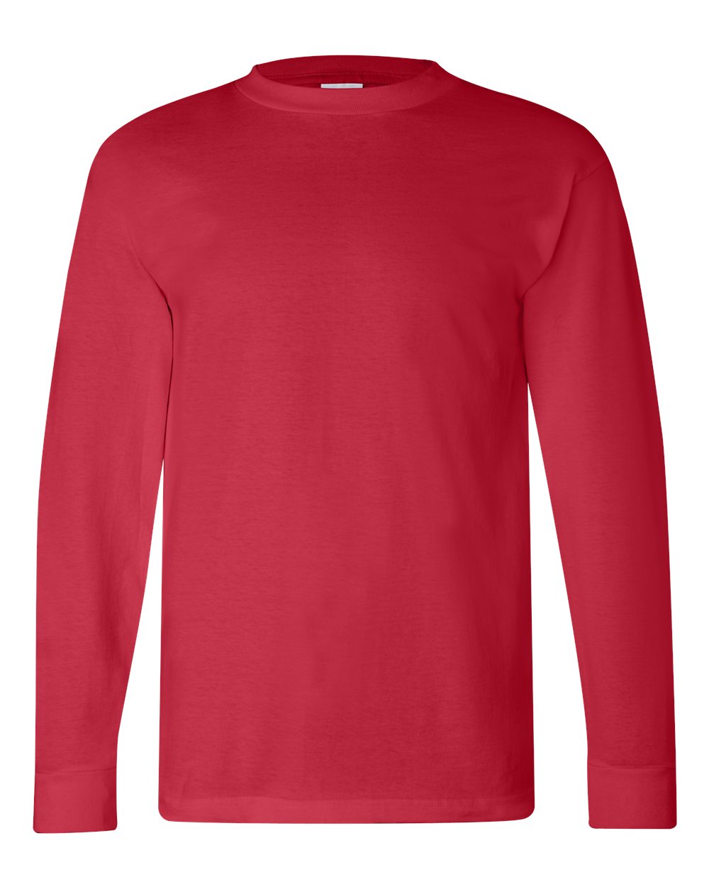 Bayside Unisex USA-Made Long Sleeve T-Shirt. 6100 - Red