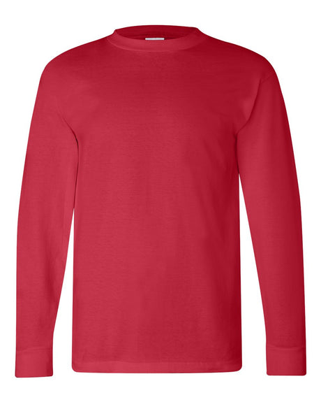 Bayside Unisex USA-Made Long Sleeve T-Shirt. 6100 - Red