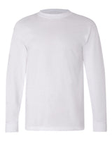 Bayside Unisex USA-Made Long Sleeve T-Shirt. 6100 - White