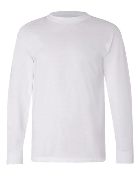 Bayside Unisex USA-Made Long Sleeve T-Shirt. 6100 - White