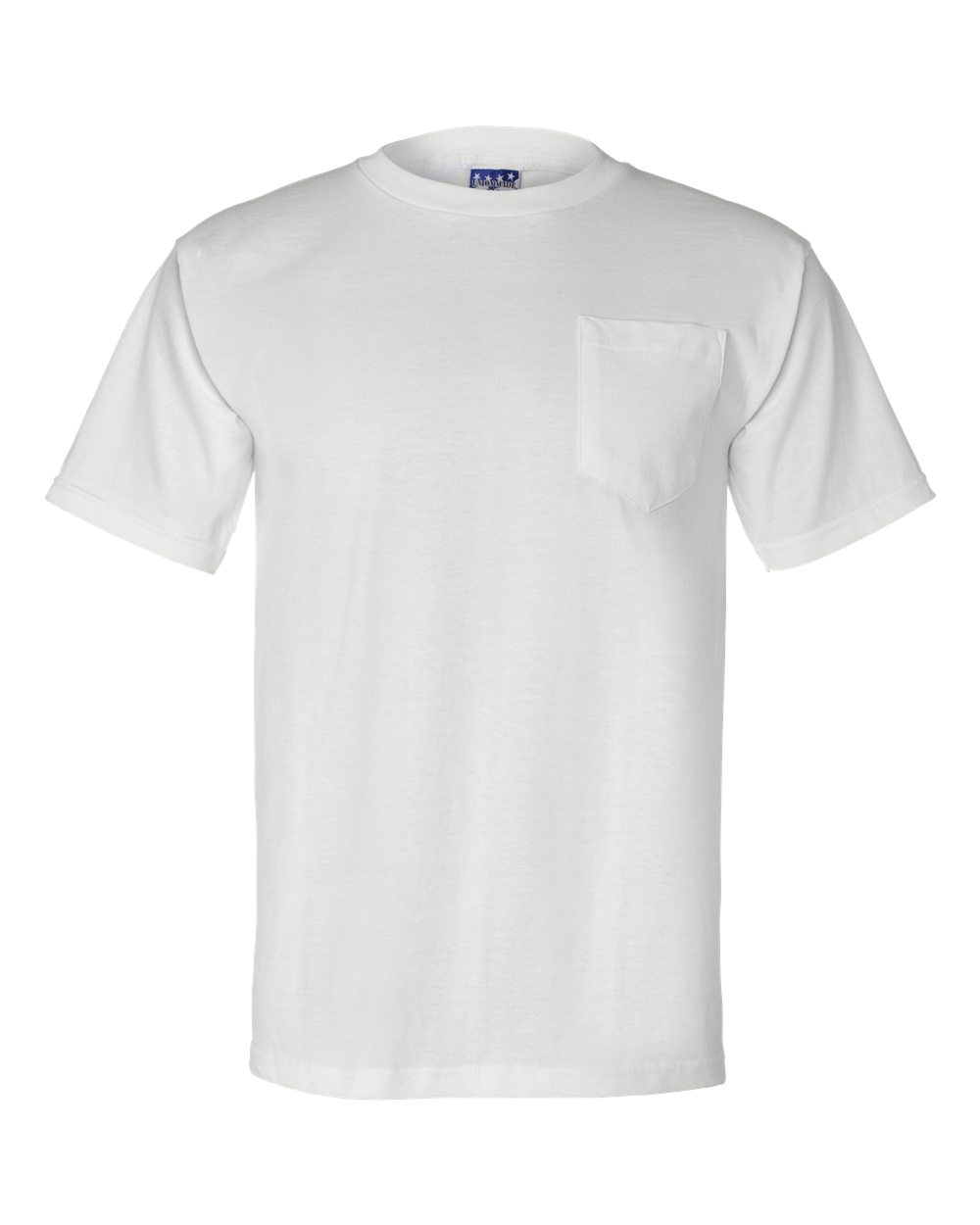 Bayside Unisex Union-Made Pocket T-Shirt. 3015 - White
