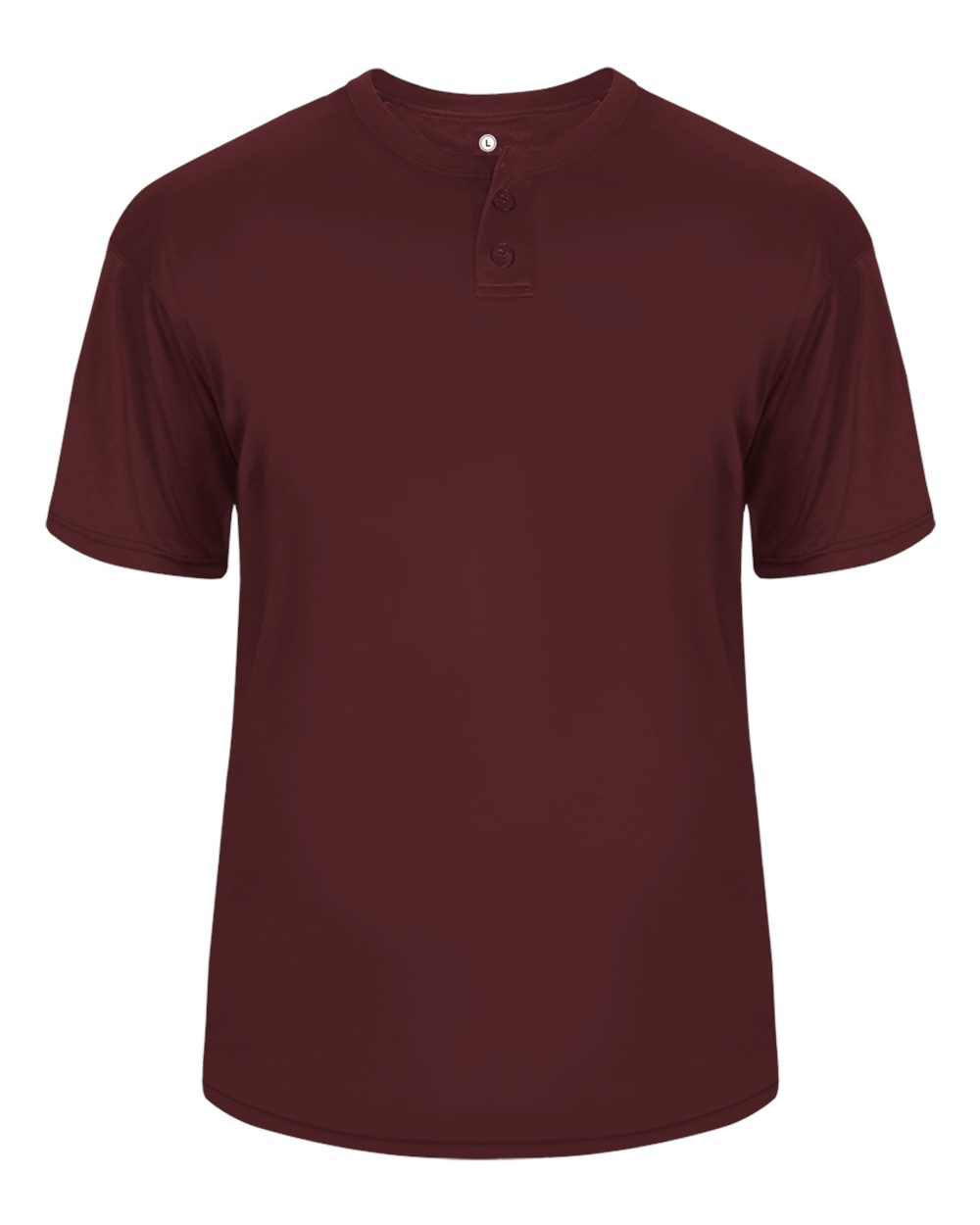 Alleson Athletic Men's B-Core Placket Jersey. 7930 - Maroon