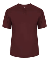 Alleson Athletic Men's B-Core Placket Jersey. 7930 - Maroon