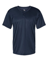 Alleson Athletic Men's B-Core Placket Jersey. 7930 - Navy