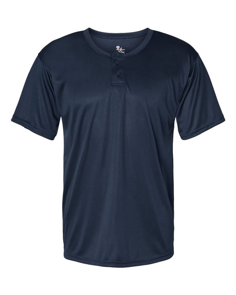 Alleson Athletic Men's B-Core Placket Jersey. 7930 - Navy