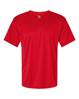 Alleson Athletic Men's B-Core Placket Jersey. 7930 - Red