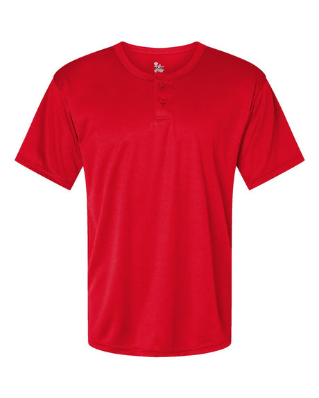 Alleson Athletic Men's B-Core Placket Jersey. 7930 - Red