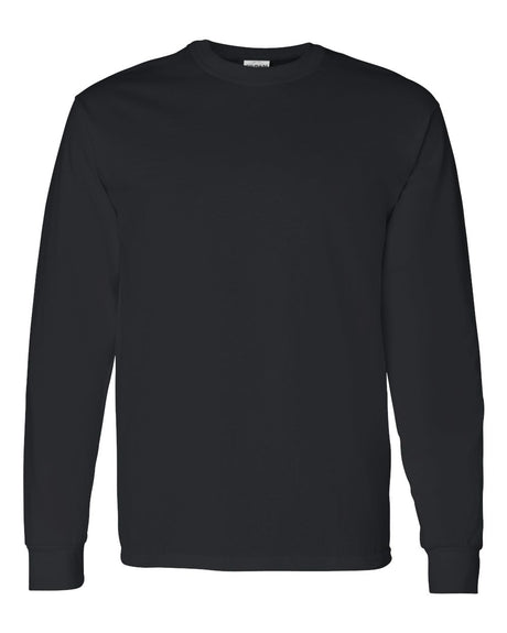 Gildan Unisex Heavy Cotton™ Long Sleeve T-Shirt. 5400 - Black