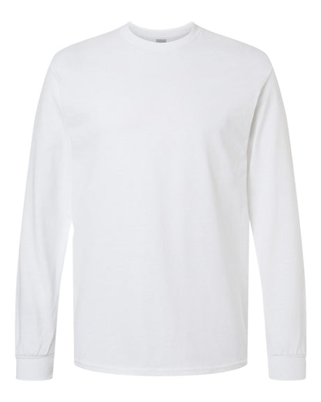 Gildan Unisex Heavy Cotton™ Long Sleeve T-Shirt. 5400 - White