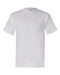 Bayside Unisex USA-Made Pocket T-Shirt. 7100 - Ash