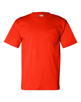 Bayside Unisex USA-Made Pocket T-Shirt. 7100 - Orange