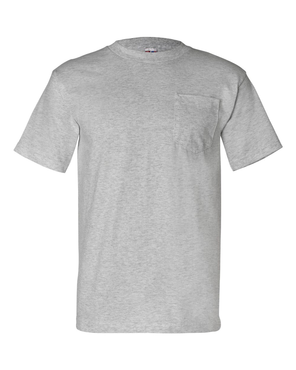 Bayside Unisex USA-Made Pocket T-Shirt. 7100 - Dark Ash