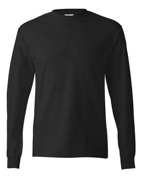 Hanes Unisex Authentic Long Sleeve T-Shirt. 5586 - Black