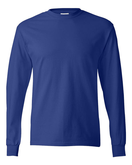 Hanes Unisex Authentic Long Sleeve T-Shirt. 5586 - Deep Royal