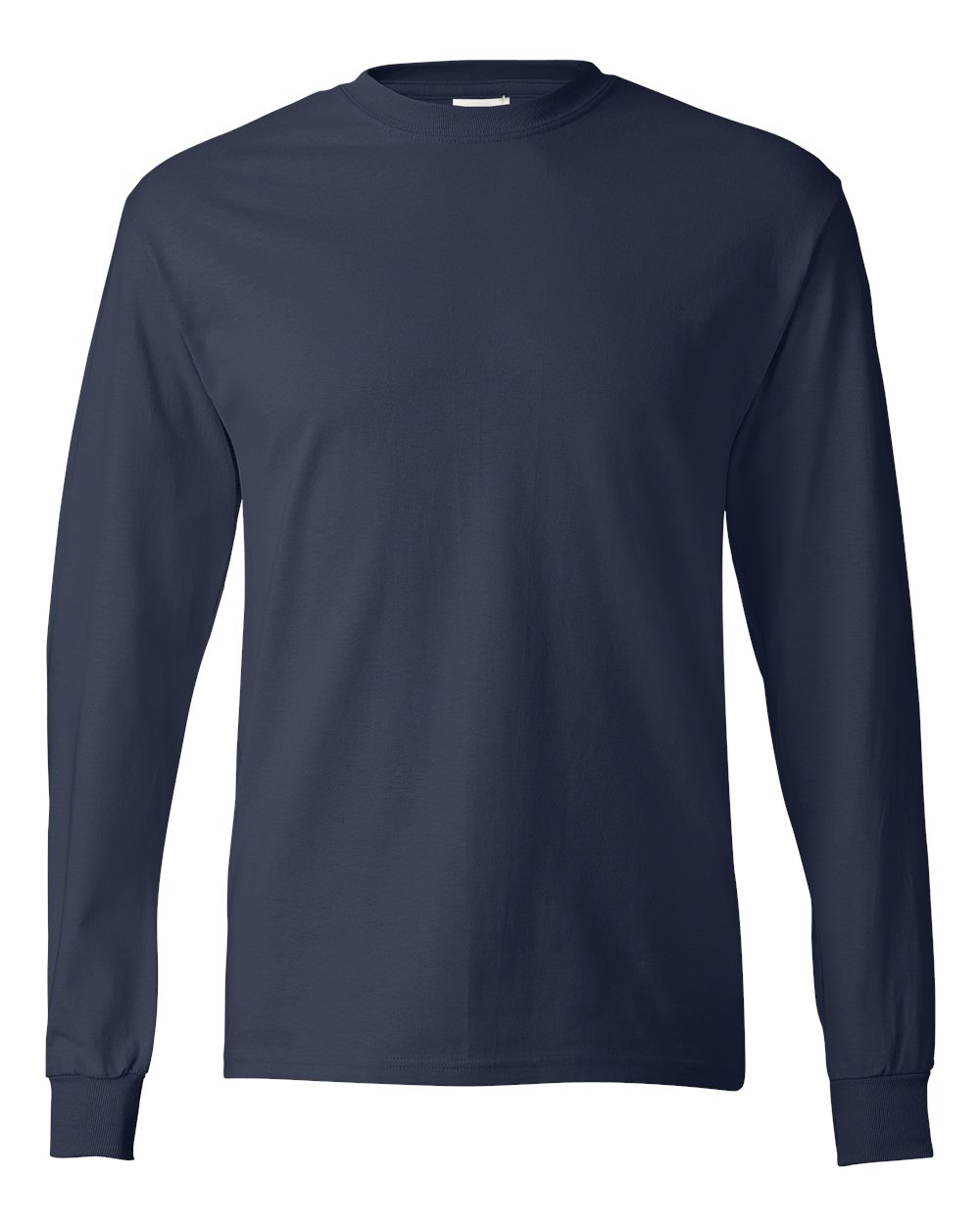 Hanes Unisex Authentic Long Sleeve T-Shirt. 5586 - Navy