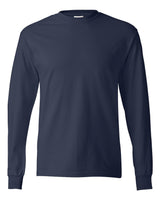 Hanes Unisex Authentic Long Sleeve T-Shirt. 5586 - Navy