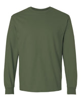Gildan Unisex Ultra Cotton® Long Sleeve T-Shirt. 2400 - Military Green