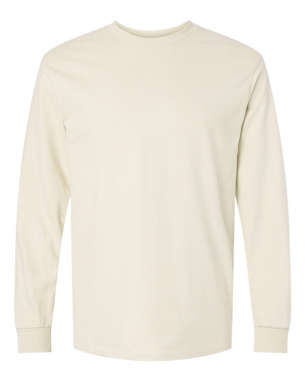 Gildan Unisex Ultra Cotton® Long Sleeve T-Shirt. 2400 - Natural