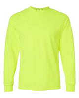Gildan Unisex Ultra Cotton® Long Sleeve T-Shirt. 2400 - Safety Green