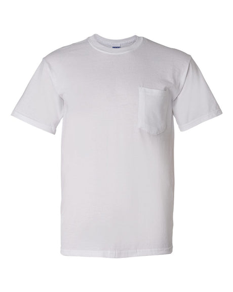 Gildan Unisex DryBlend® Pocket T-Shirt. 8300 - White