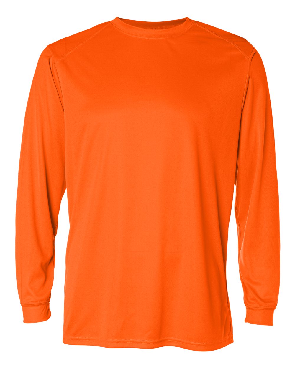 Badger Unisex B-Core Long Sleeve T-Shirt. 4104 - Safety Orange