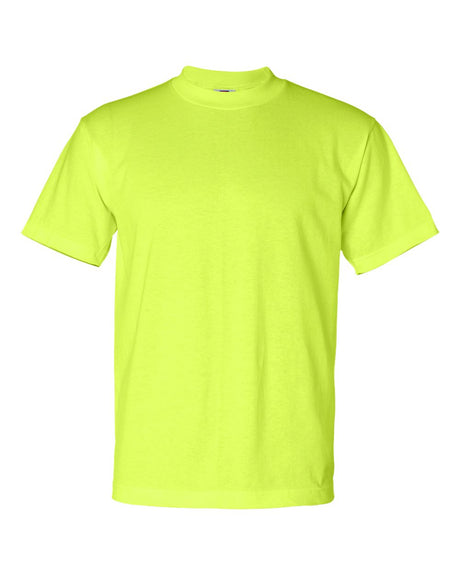 Bayside Unisex USA-Made 50/50 T-Shirt. 1701 - Safety Green
